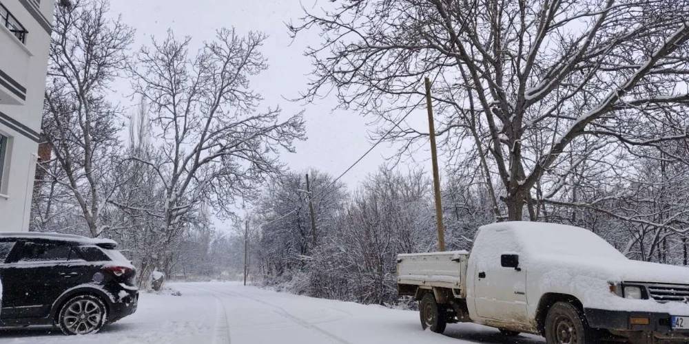 Konya'ya Nisan'dan önce kar yağışı geliyor 8